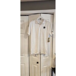NWT Men's Small Nike Dri-Fit NFL Dallas Cowboys White Short Sleeve Golf Polo
